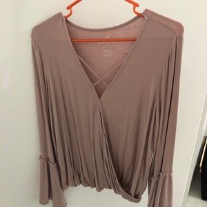 American Eagle Soft & Sexy T with cross front